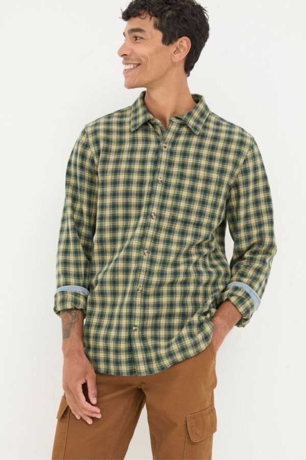 GREEN CHECK SHIRT
