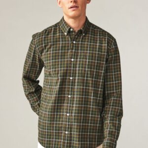 GREEN SMALL CHECK SHIRT